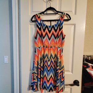 Colorful Chevron Dress